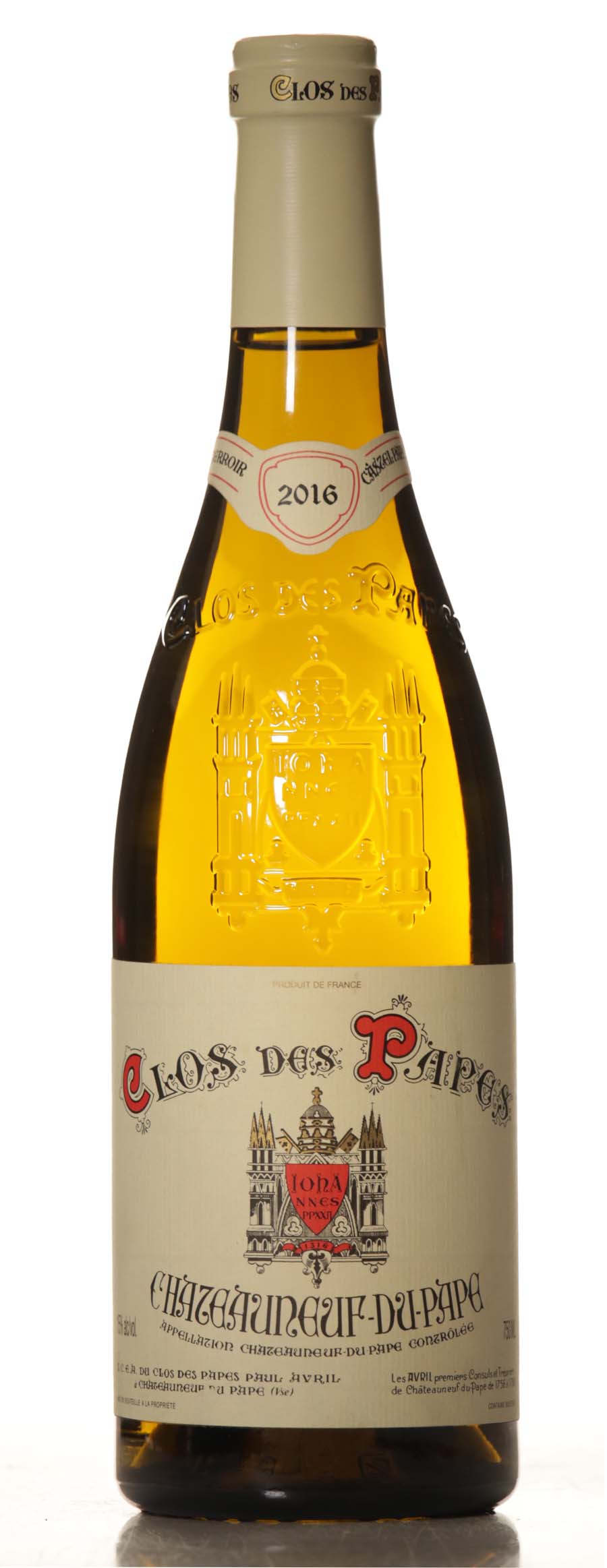 Paul Avril Clos des Papes Blanc 2016