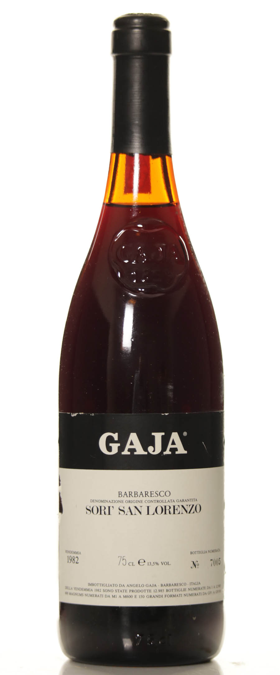 Gaja Barbaresco Sori San Lorenzo 1982